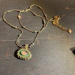 L'Apprentie Bayonne collier Greta en rubis zoisite et pyrite